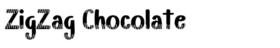 ZigZag Chocolate font
