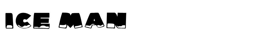 Ice Man font