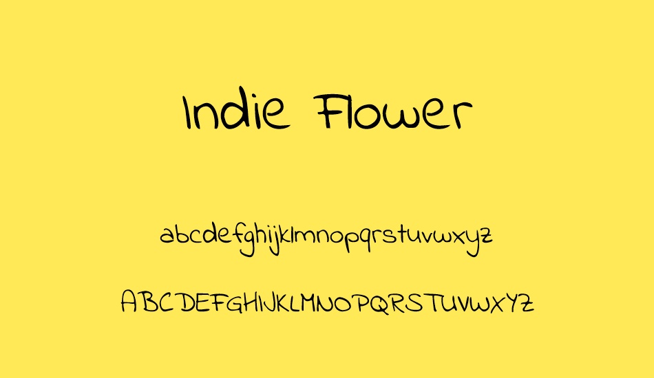 Indie Flower free font