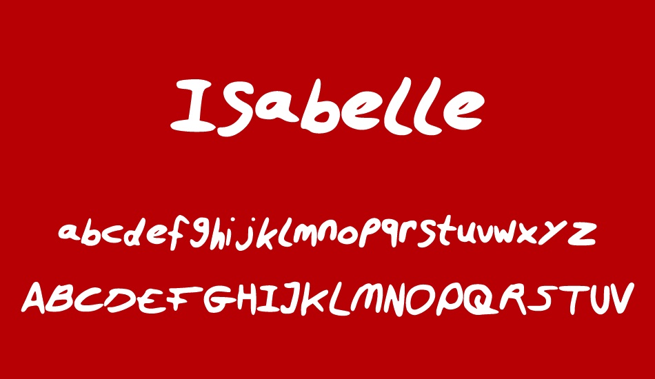Isabelle free font