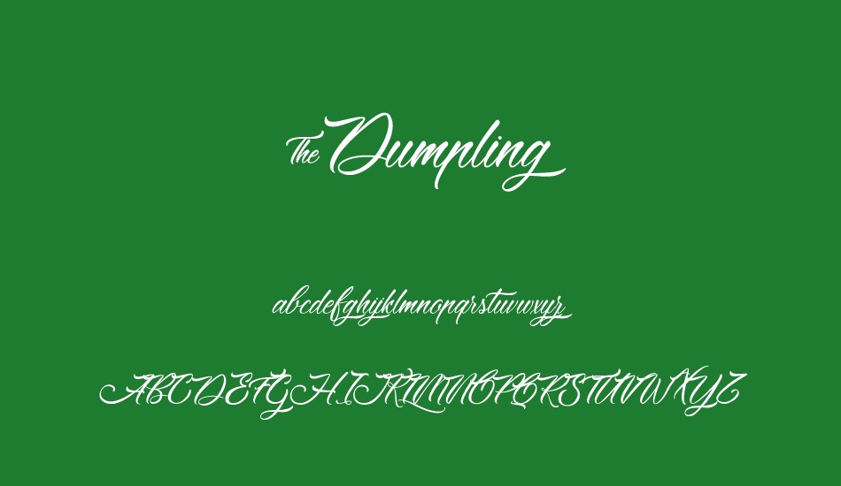 &Dumpling font