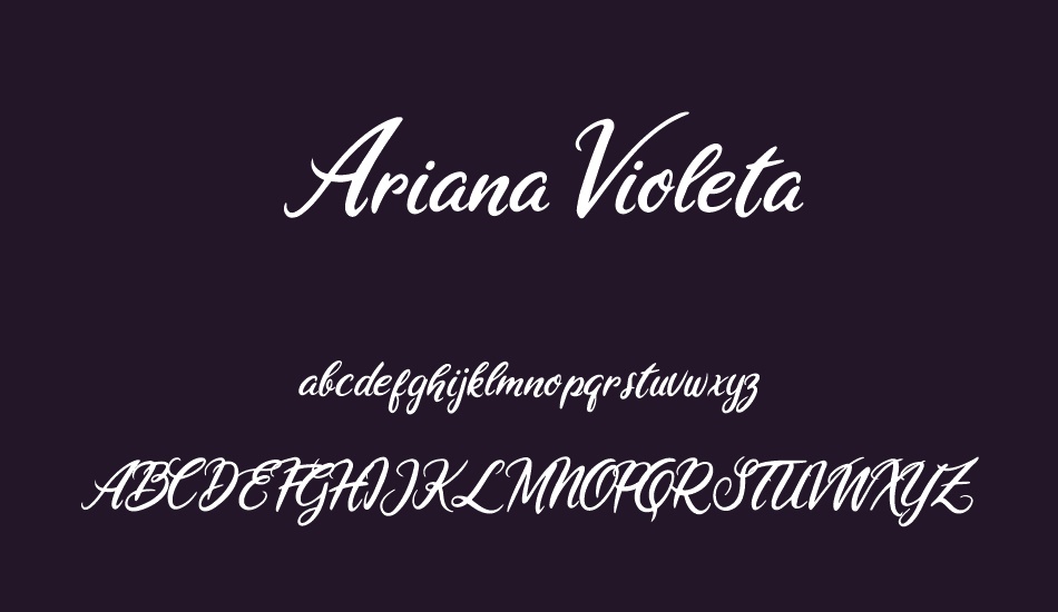  Ariana Violeta font