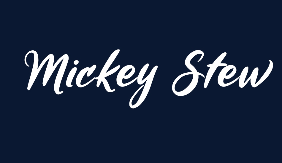  Mickey Steward font big