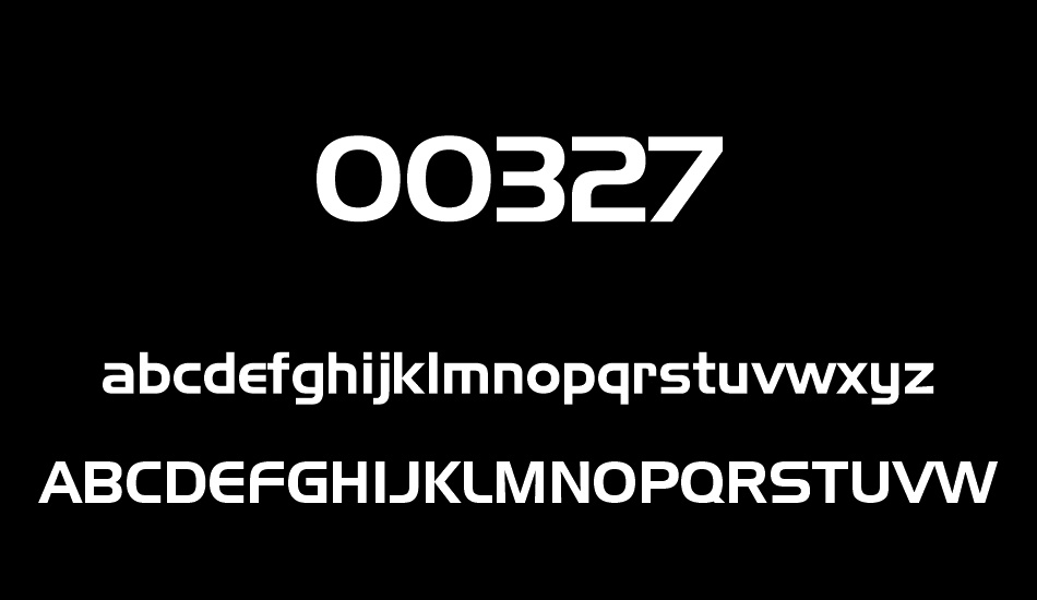 00327 font