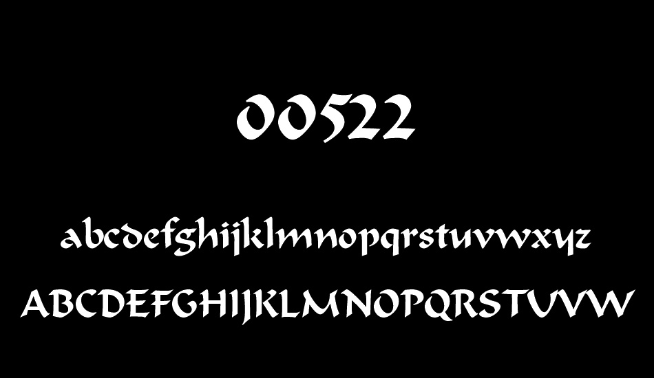 00522 font