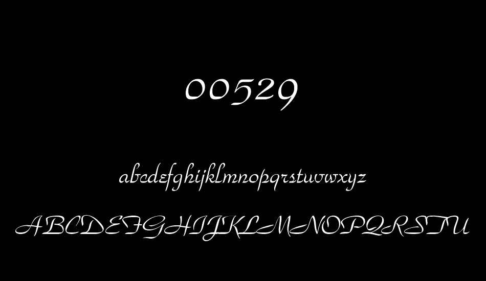 00529 font