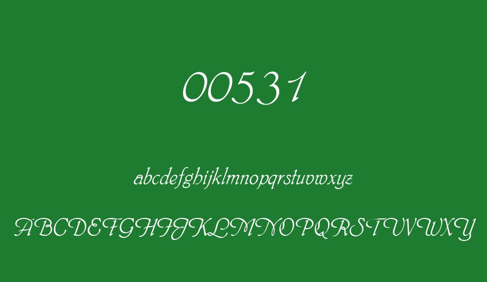 00531 font