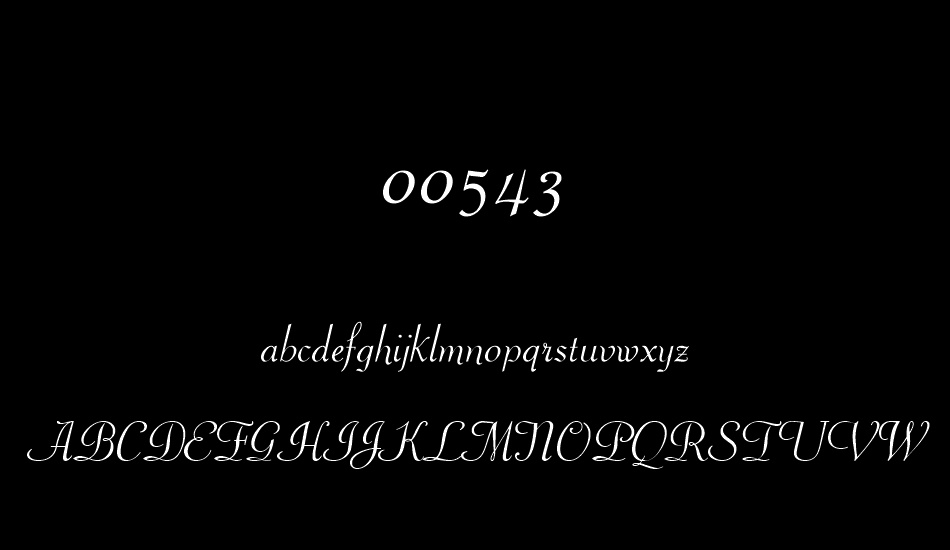 00543 font