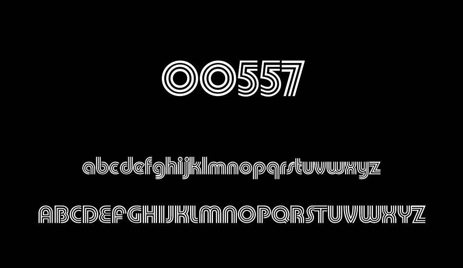 00557 font