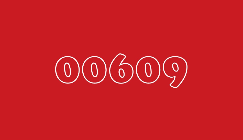 00609 font big