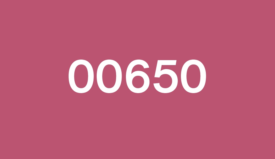 00650 font big