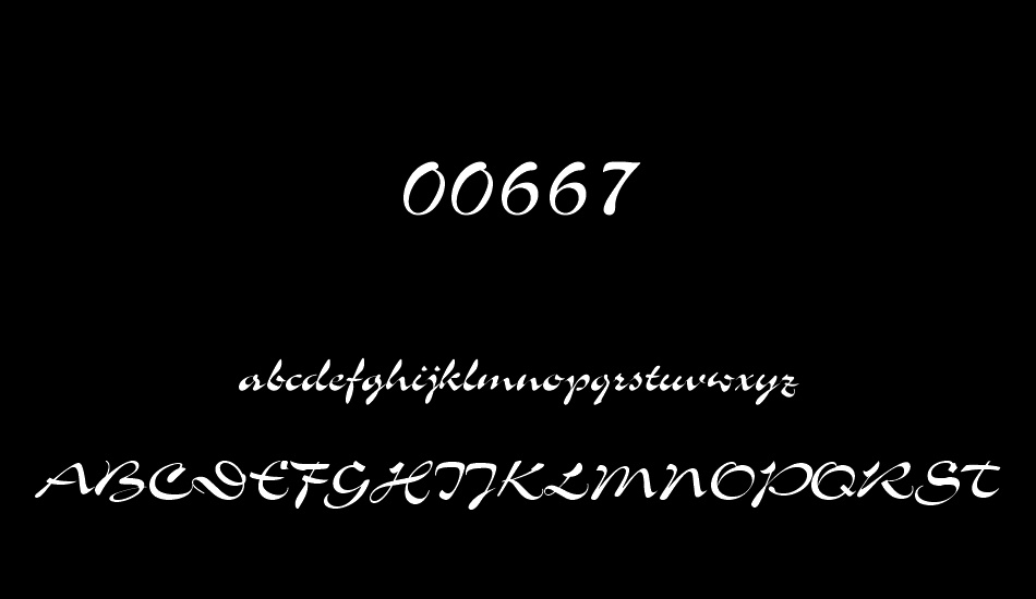 00667 font