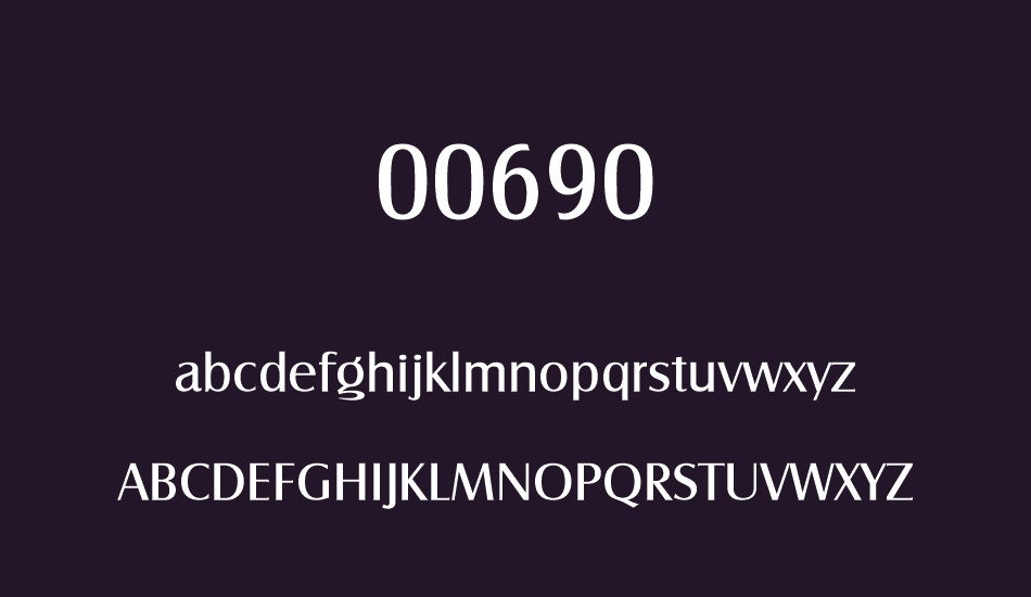 00690 font