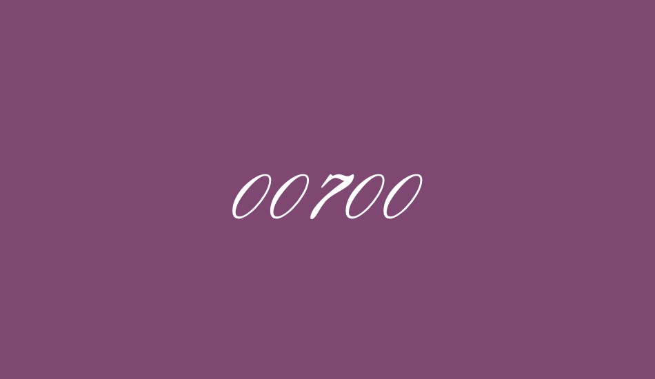 00700 font big