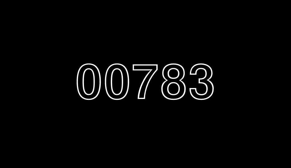 00783 font big
