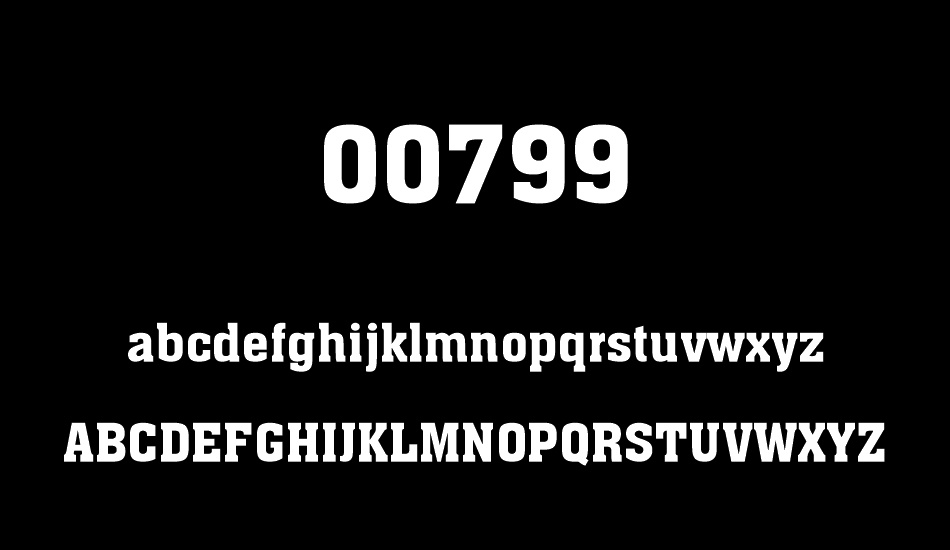 00799 font