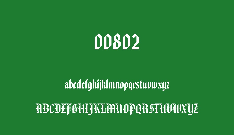 00802 font