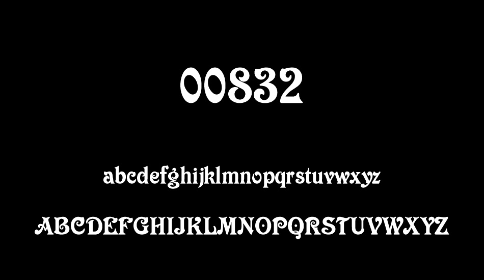 00832 font