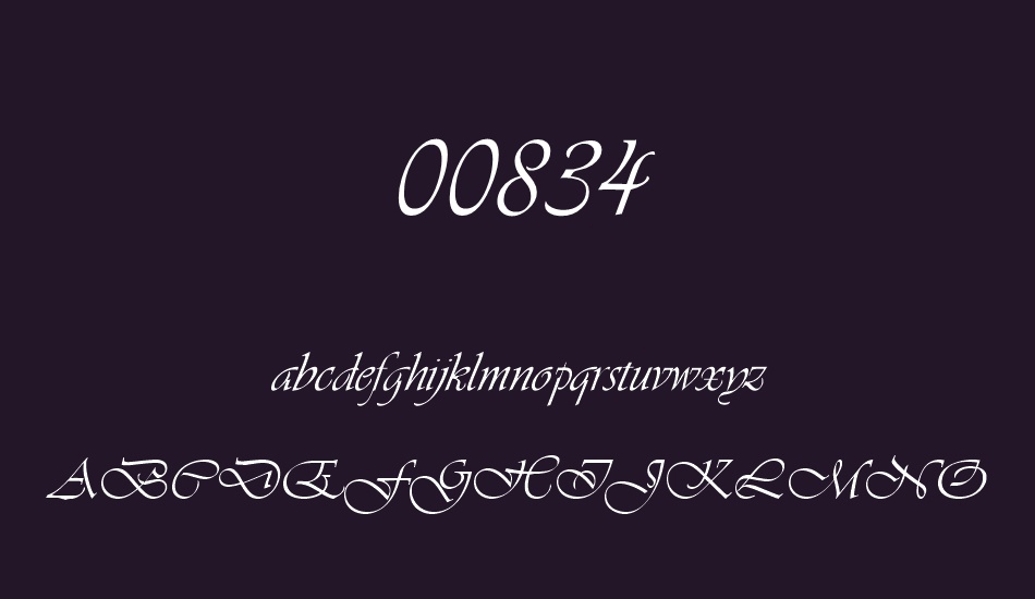 00834 font