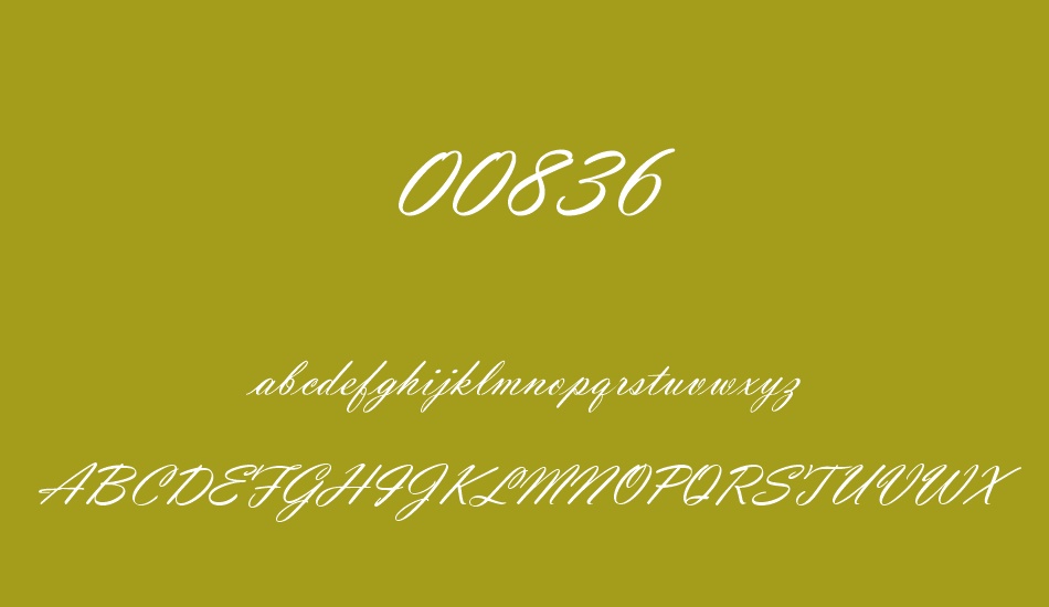 00836 font