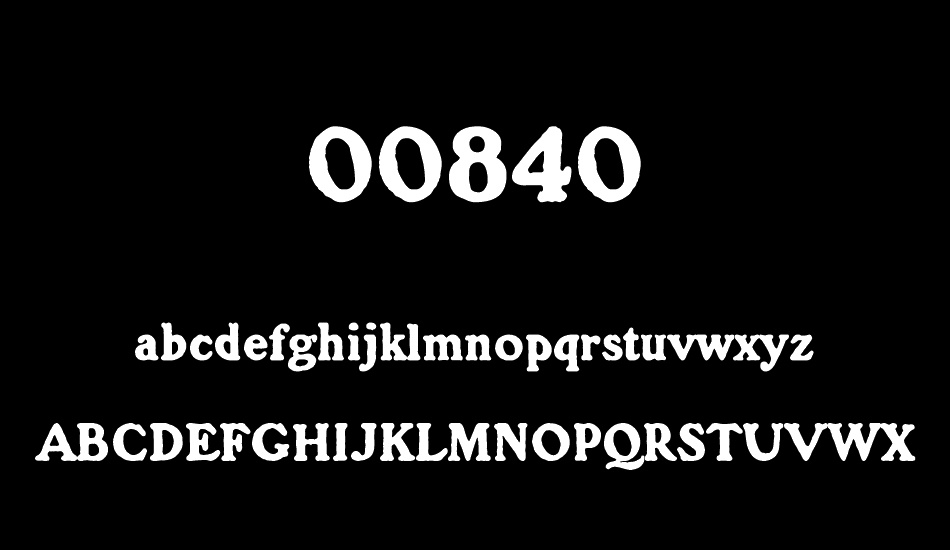 00840 font