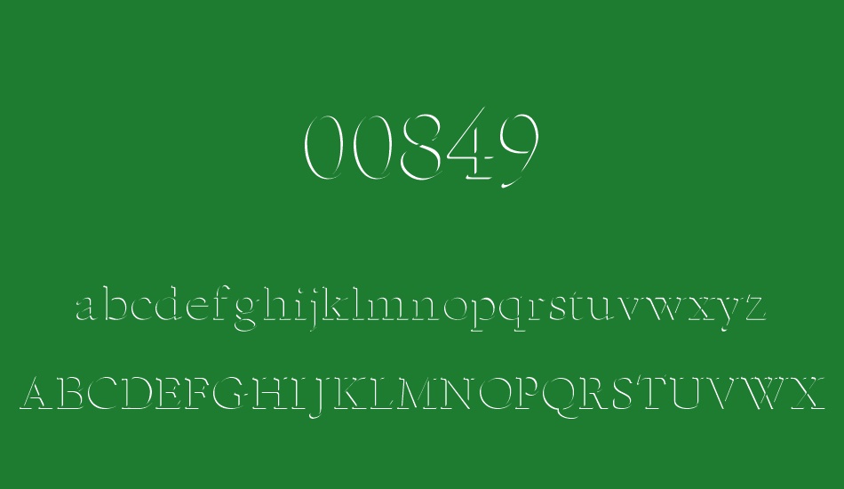 00849 font