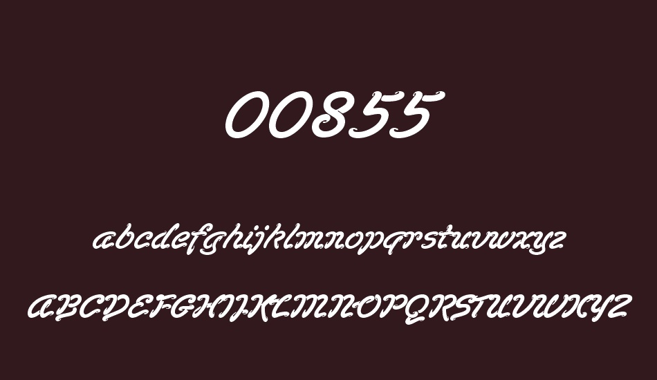 00855 font