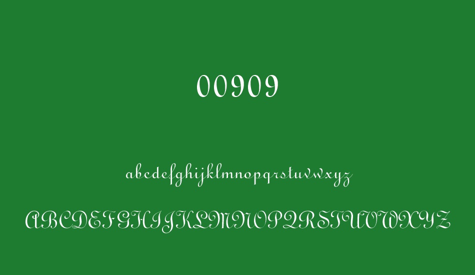 00909 font