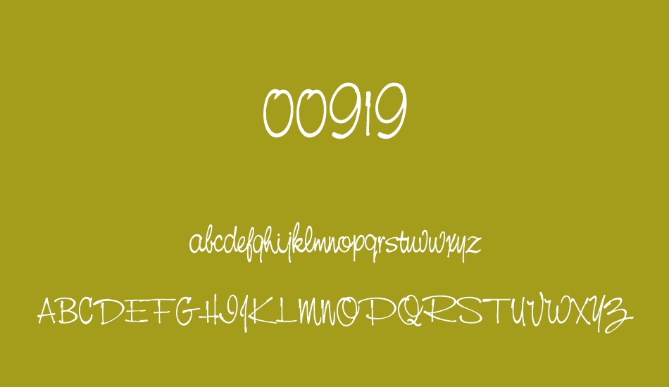 00919 font