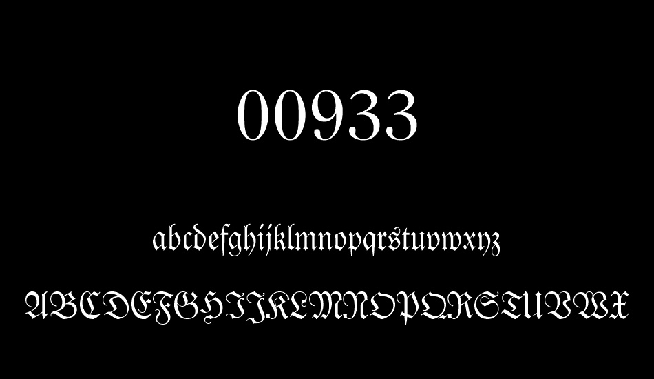 00933 font