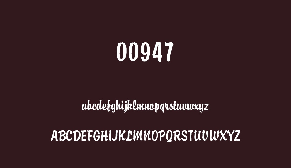 00947 font