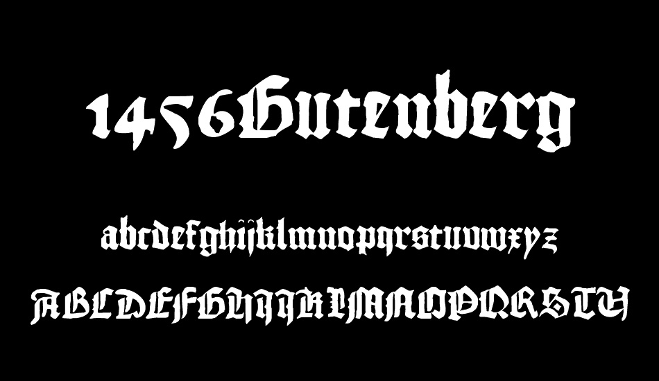 1456Gutenberg font