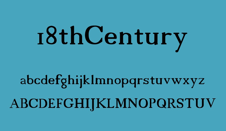 18thCentury font
