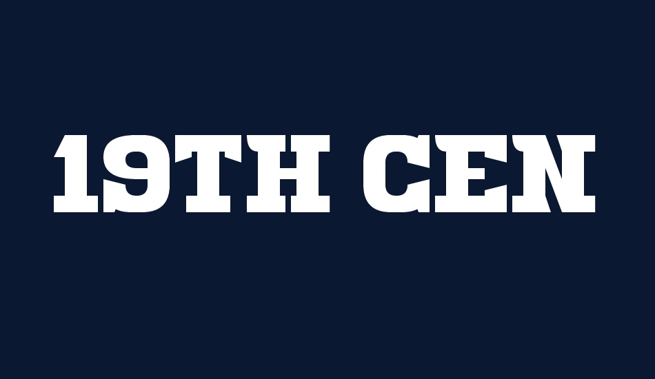19th Century Renegade font big
