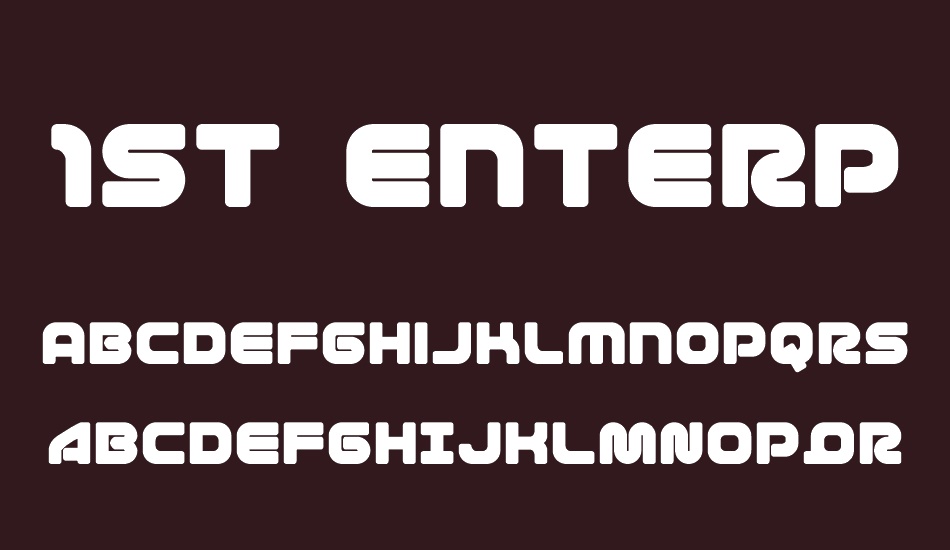 1st Enterprises font
