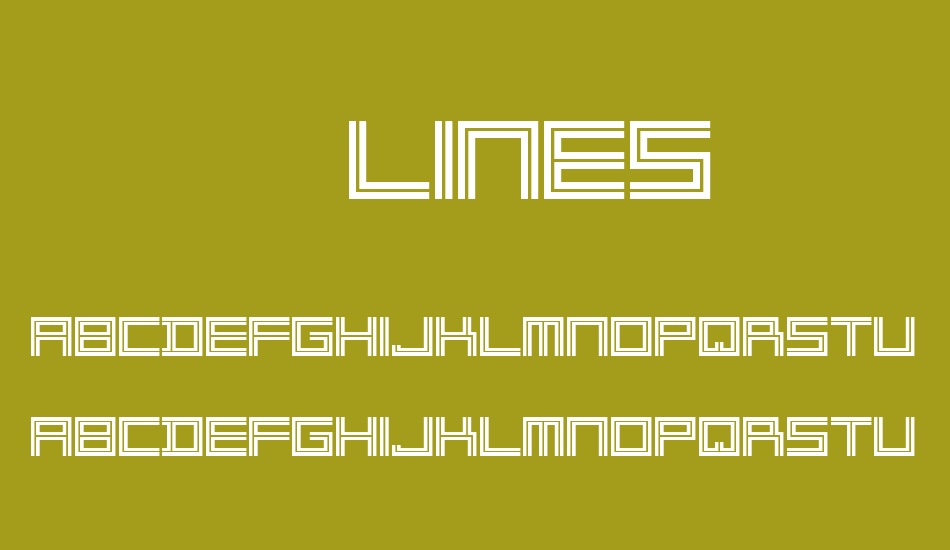 2 Lines font