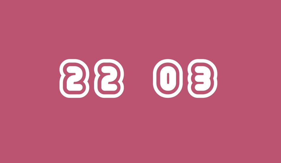 22 03 font big