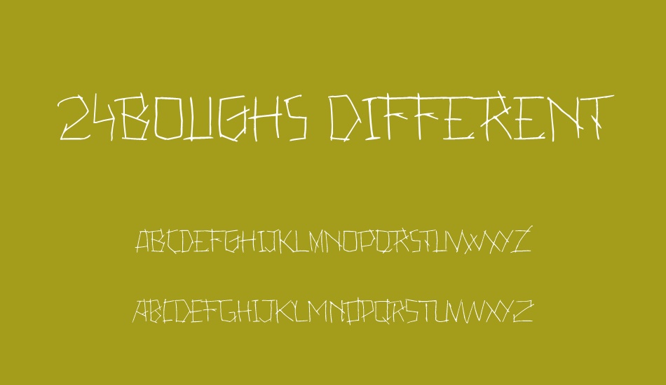 24boughs Different Regular font