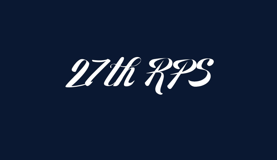 27th RPS font big