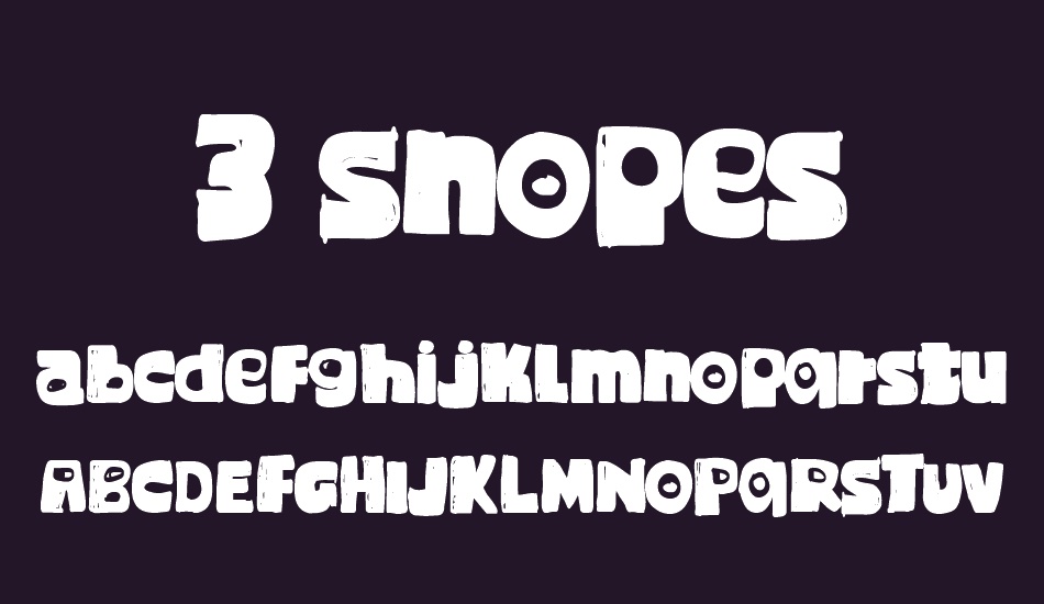 3 Snopes font