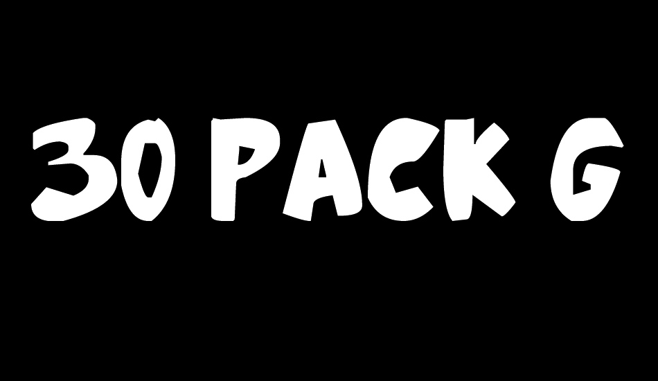 30 Pack Girl font big