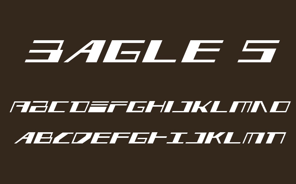 3agle font