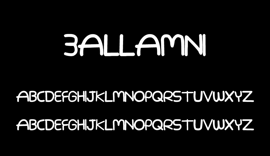 3allamni font