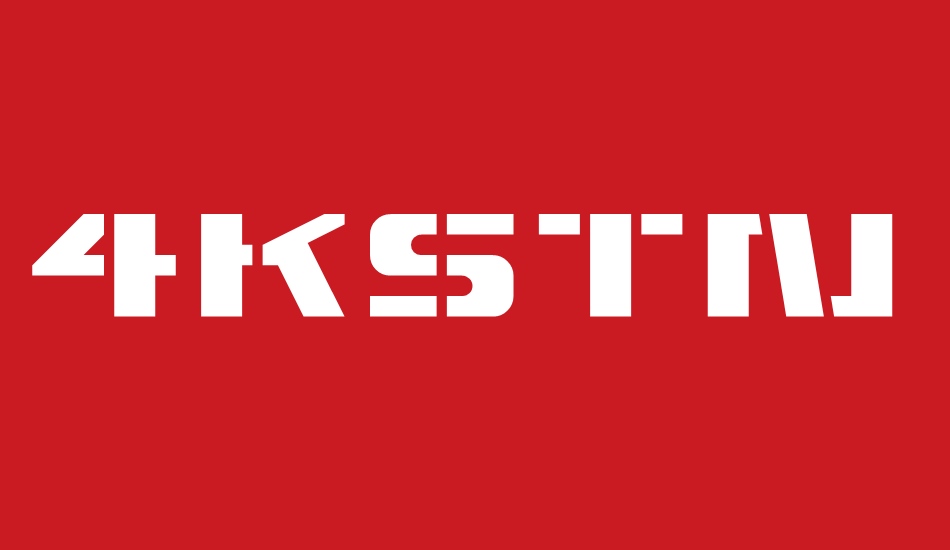 4KSTNCL font big