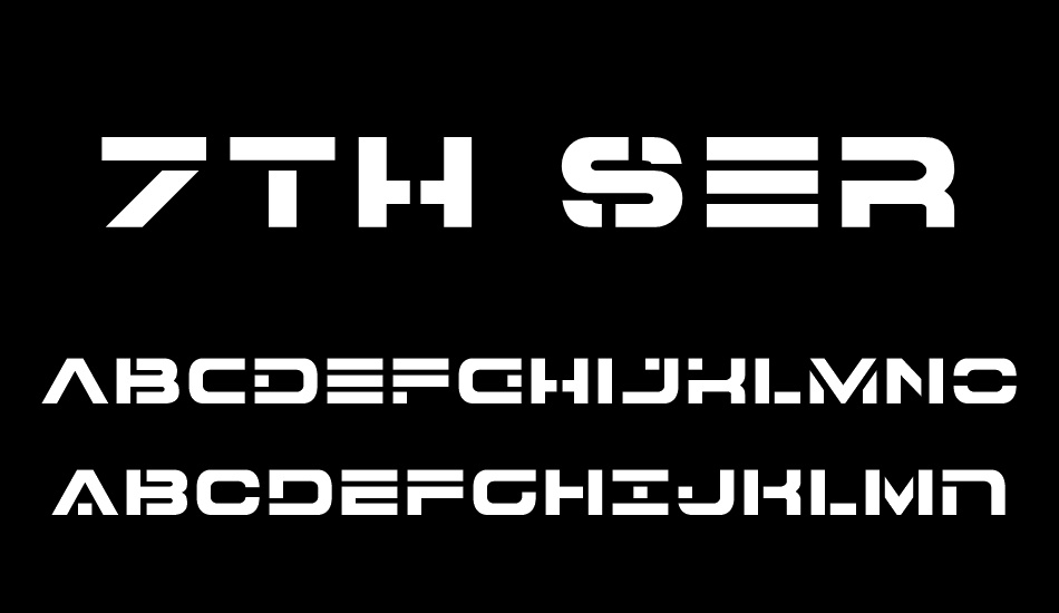 7th Service font