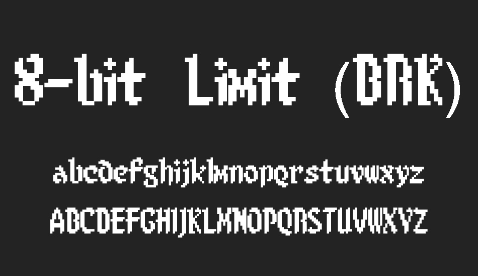 8-bit Limit (BRK) font