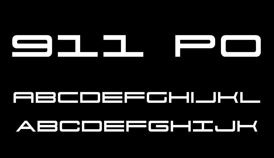 911 Porscha font