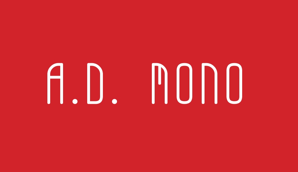 A.D. MONO font big