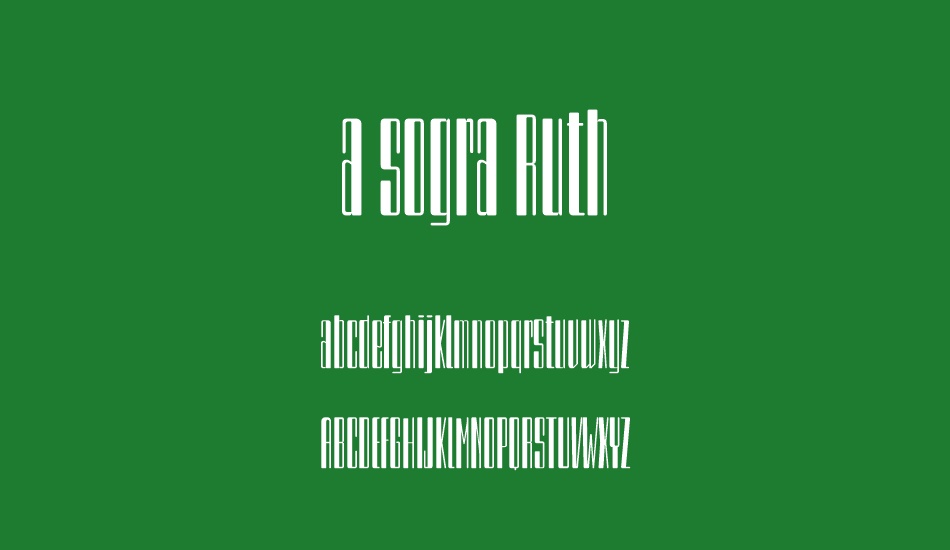 a sogra Ruth font