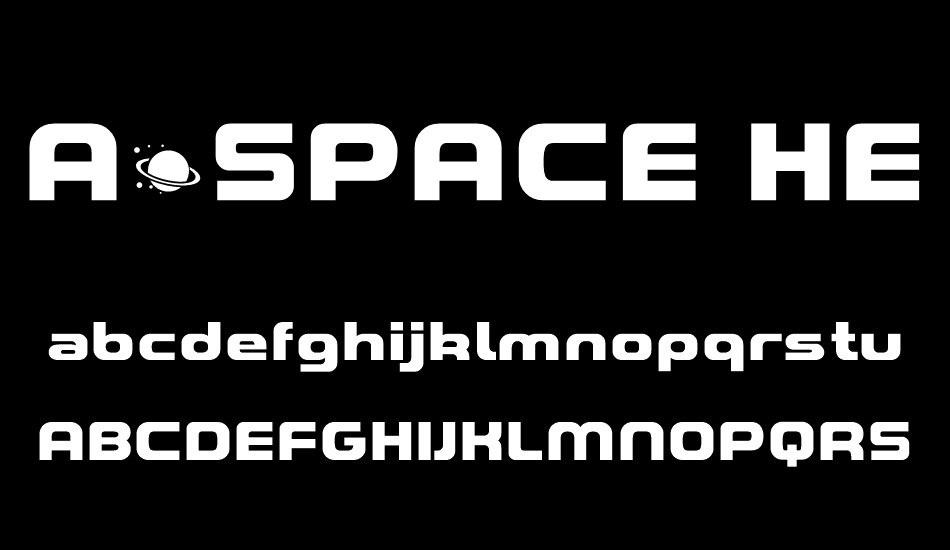 A*SPACE HEAVY Demo font